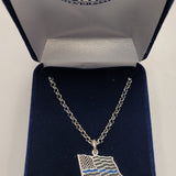 Thin Blue Line Necklace