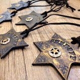 Leather Old West Sheriff Badge BTB