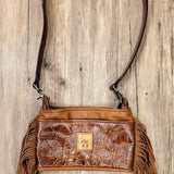 Hand Made Leather Dual Purpose Embossed Gator Purse BTB