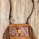 Hand Made Leather Dual Purpose Embossed Gator Purse BTB