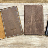 Leather Checkbook Passport Wallet BTB