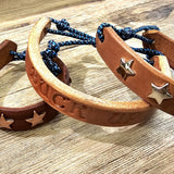 Leather Straight Message Bracelet Adjustable - Assorted BTB
