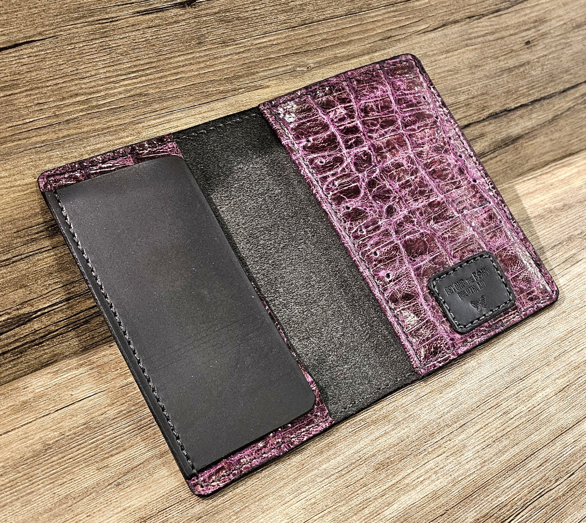 Leather Checkbook Passport Wallet BTB