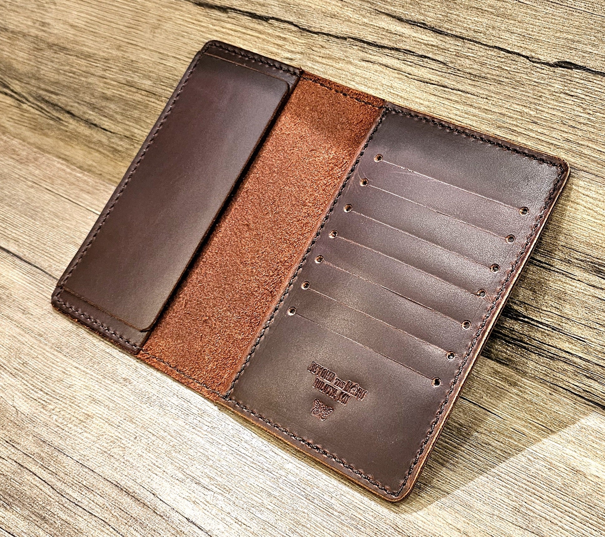Leather Checkbook Passport Wallet BTB