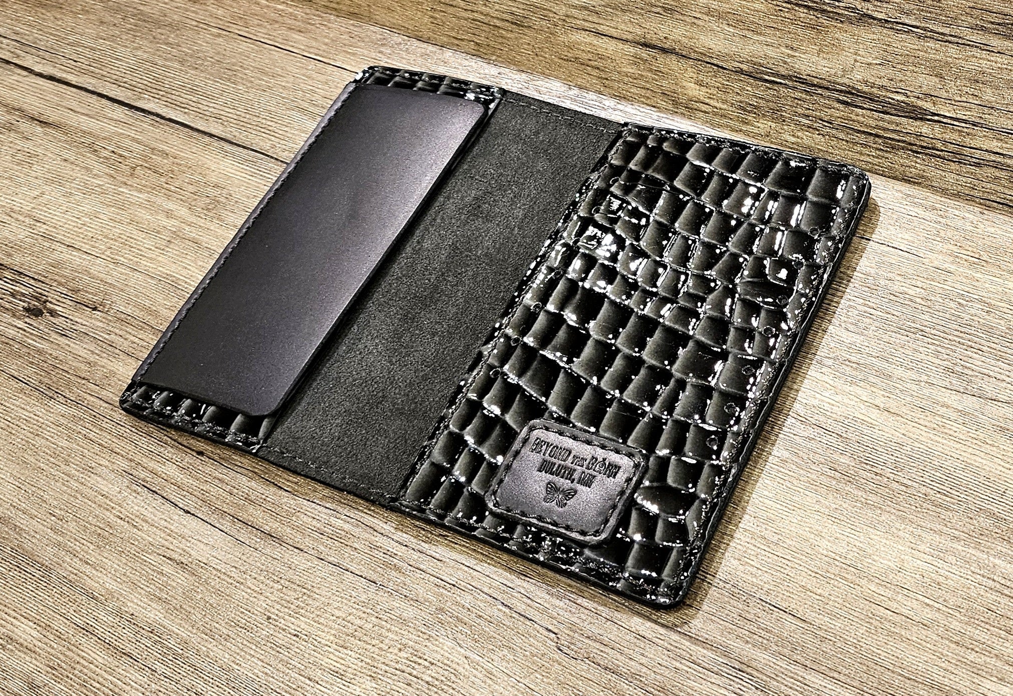 Leather Checkbook Passport Wallet BTB