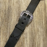 Black Leather Apple Watch Band 19mm or 3/4"