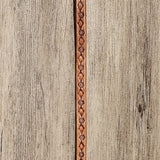 Hand Tooled Chevron Hatband Natural BTB