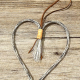 Horse Hair Heart Hand Made BTB
