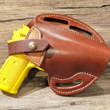 Leather Pancake Holster 1911 Belt BTB