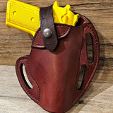 Leather Pancake Holster 1911 Belt BTB