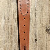 Carmel Leather with Black Buck Stitch Rifle Sling BTB