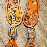 Hand Tooled Star Spur Straps BTB
