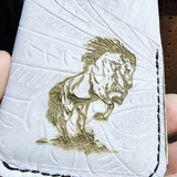 Laser Etched Verticle Card Wallet BTB