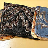 Leather Masked ID Card Wallet BTB