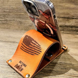 Laser Cut Leather Phone Tablet Stand Holder BTB