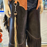 Custom Made Buffalo Leather Chaps BTB Large