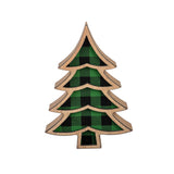 Woodland Storybook Buffalo Check Tabletop Tree Decor