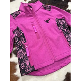 Youth Distressed Skull Accent PS Jacket Pink