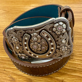 The Catchfly Girls Belt in Brown