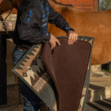 Fuse Navajo Top Steam Pressed Saddle Pad  3/4" Charcoal