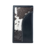 Mens Frontier Mark Hairon Leather Wallet in Dusthorn Black