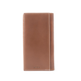 Mens Crest Ridge Handtooled Leather Wallet in Copper Tan