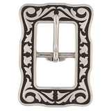 Jeremiah Watt Accented Engraved Center Bar Buckle 5/8"