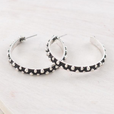 Studded Hoop Earrings