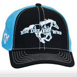 Youth Ride Like The Wind Cap - Black/Turquoise