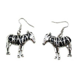 Western Crazy Donkey Dangle Earring