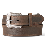 Ariat Mens Distressed Brown Western Belt