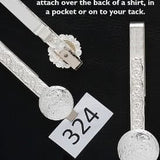 Austin Silver Number Clip Bar