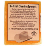 Felt Hat Cleaning Sponge 2 Pack