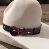 BTB Flower Overlay Hatband 1"