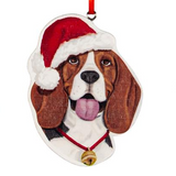 Wood Dog Pet Christmas Ornament