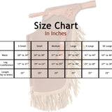 Custom Made Buffalo Leather Chaps BTB Large