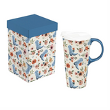 Petal Plow Ceramic Perfect Cup Cowboy Boots  17oz Gift Box