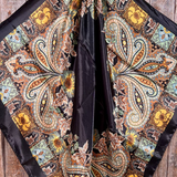 35X35 Golden Rod Paisley Wild Rag Scarf
