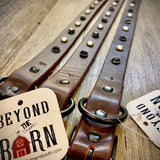 Black Sparkle Silver Spot Leather Dog Collar BTB