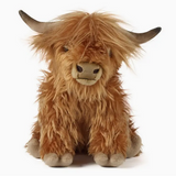 Living Nature Highland Cow Large with Sound Plush