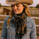 35X35 Golden Rod Paisley Wild Rag Scarf