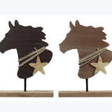 Wooden Horse Tabletop Decor