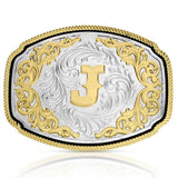 Western Initial Buckle - style J