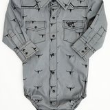 Infant Skull Scatter L/S Romper