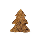 VivaStyle Table Decor Wood Decor Carved Floral Tree