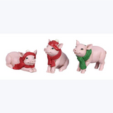 Resin Country Christmas Pigs - Assorted