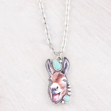Western Donkey Pendant Necklace
