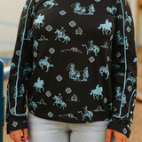 Western Printed Pearl Snap Cuff