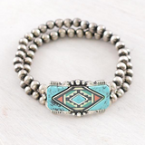 Western Aztec Turquoise Bracelet