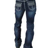 Womens Boot Stitch White Jeans